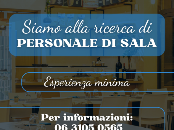 Siamo alla ricerca di personale